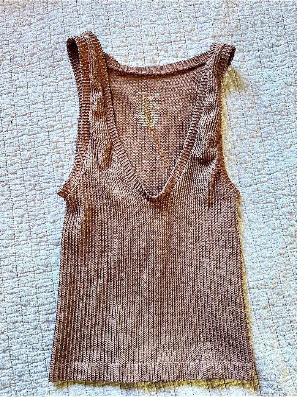 Intimately Free People Ribbed Tank Top in Brown Like New